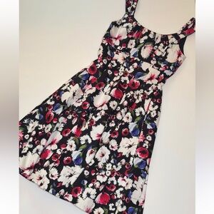 White House Black Market Floral Fit & Flare Dress